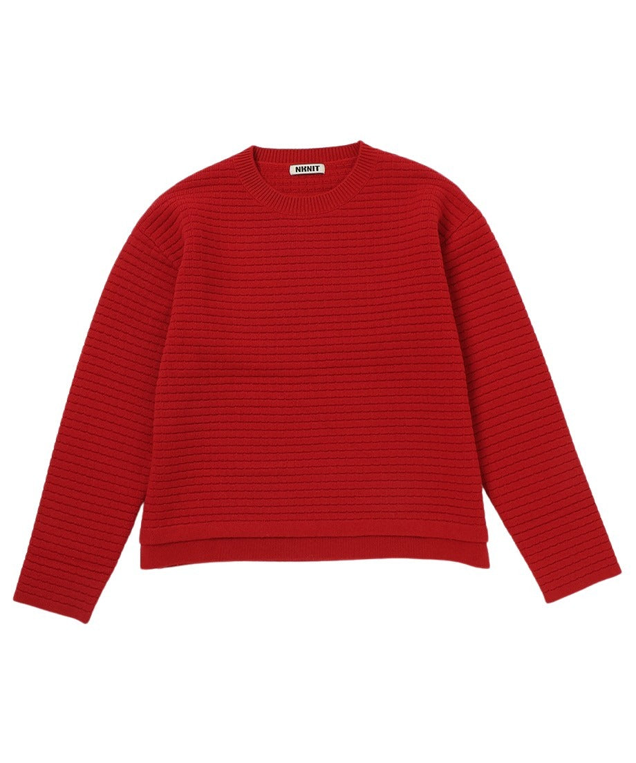 waffle KNIT pullover_4