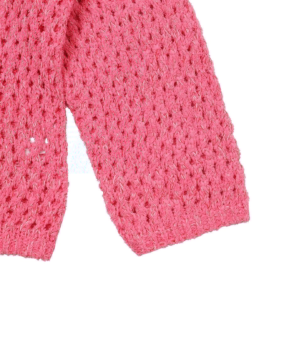 mix color lace up KNIT_16