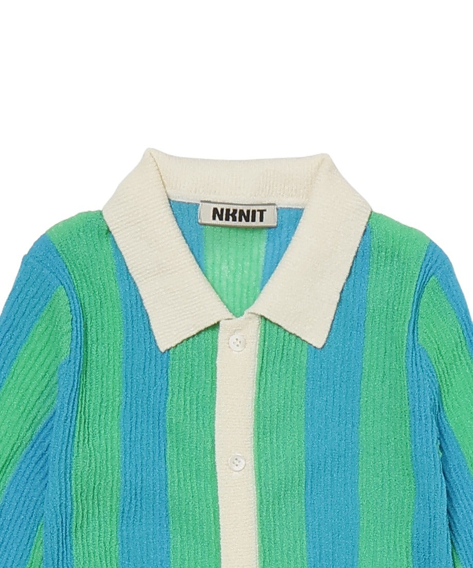 striped pattern KNIT shirts_14