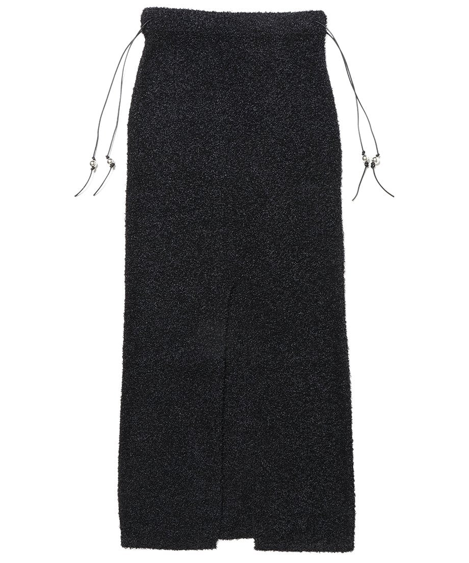 dry shaggy KNIT long skirt_9