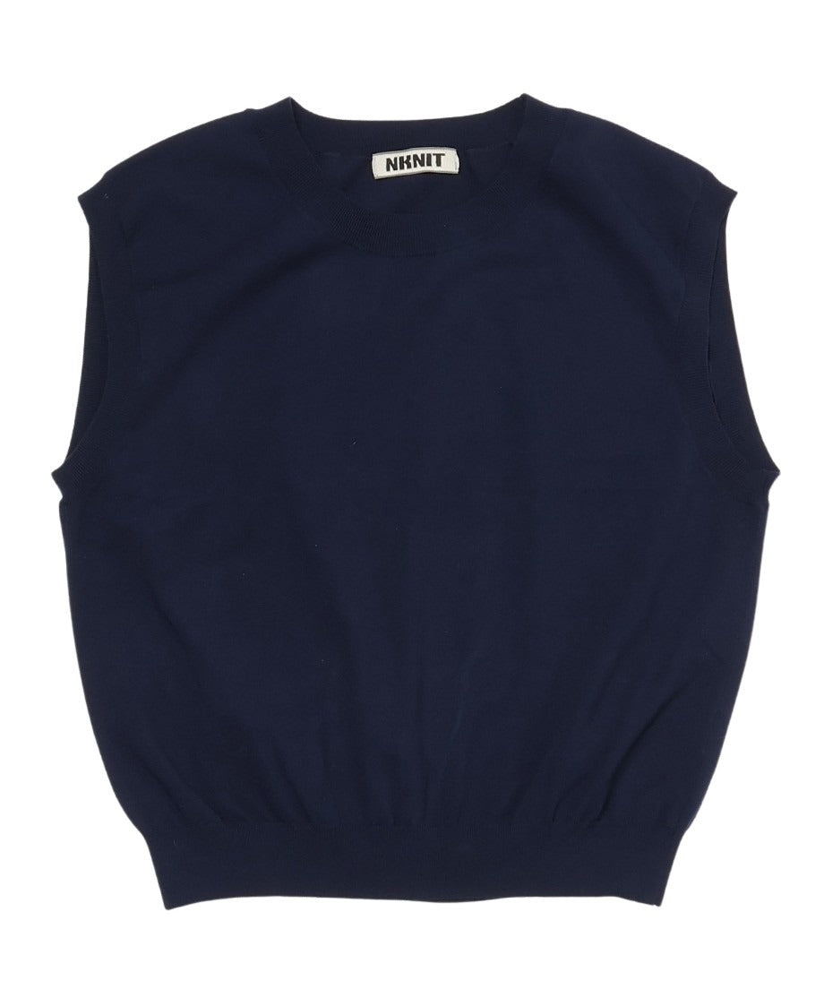 silk mix sleeveless KNIT_9