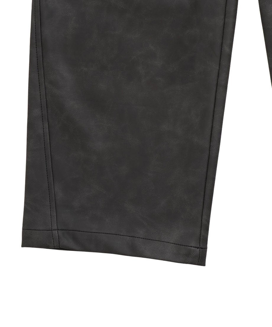vegan leather wide pants_16