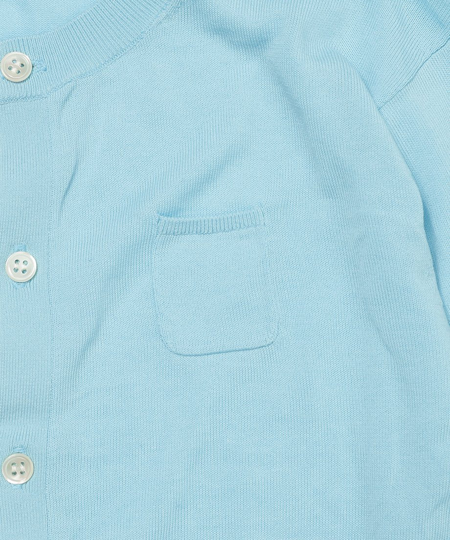 silk cotton crew neck KNIT cardigan_13