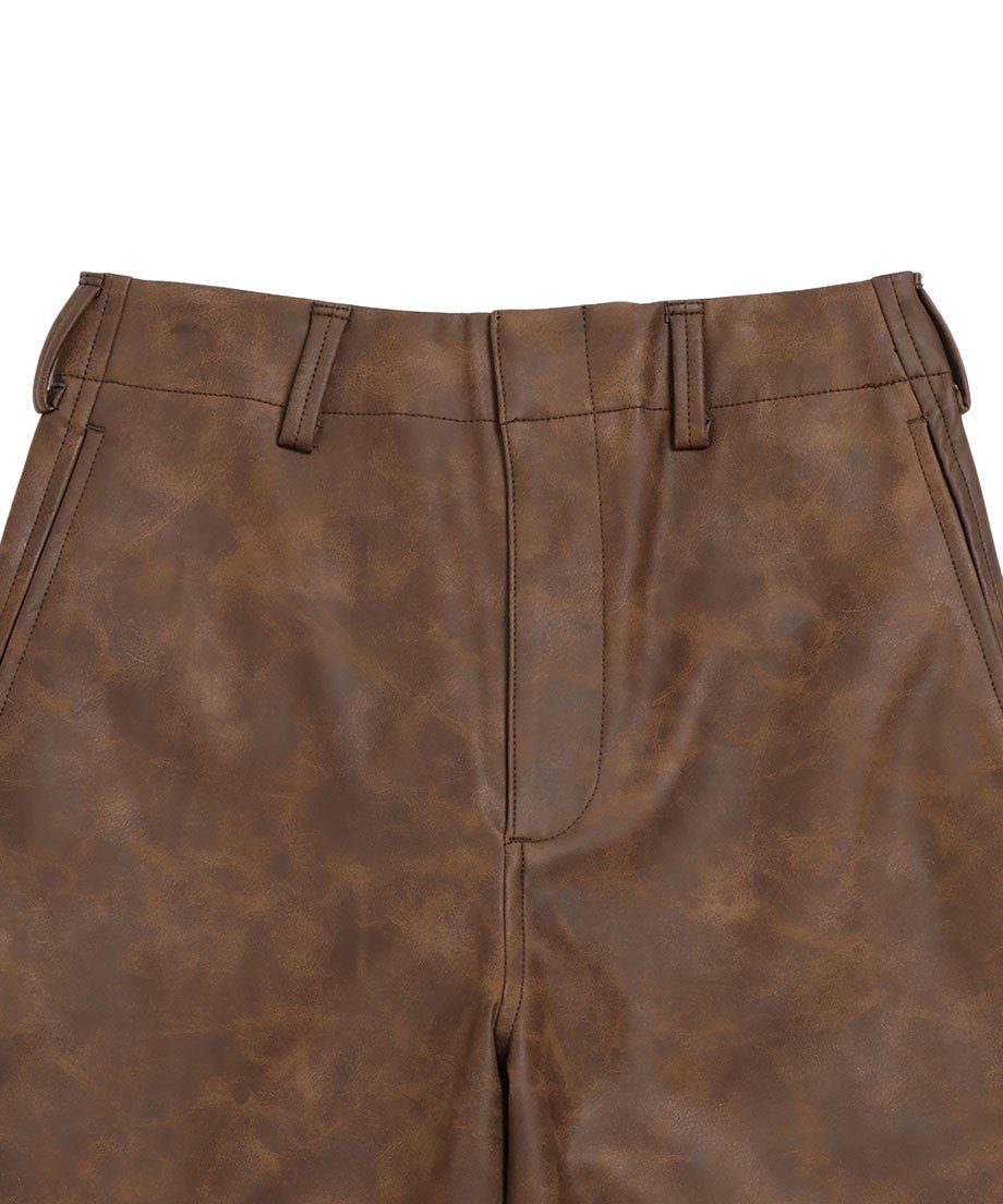 vegan leather wide pants_14