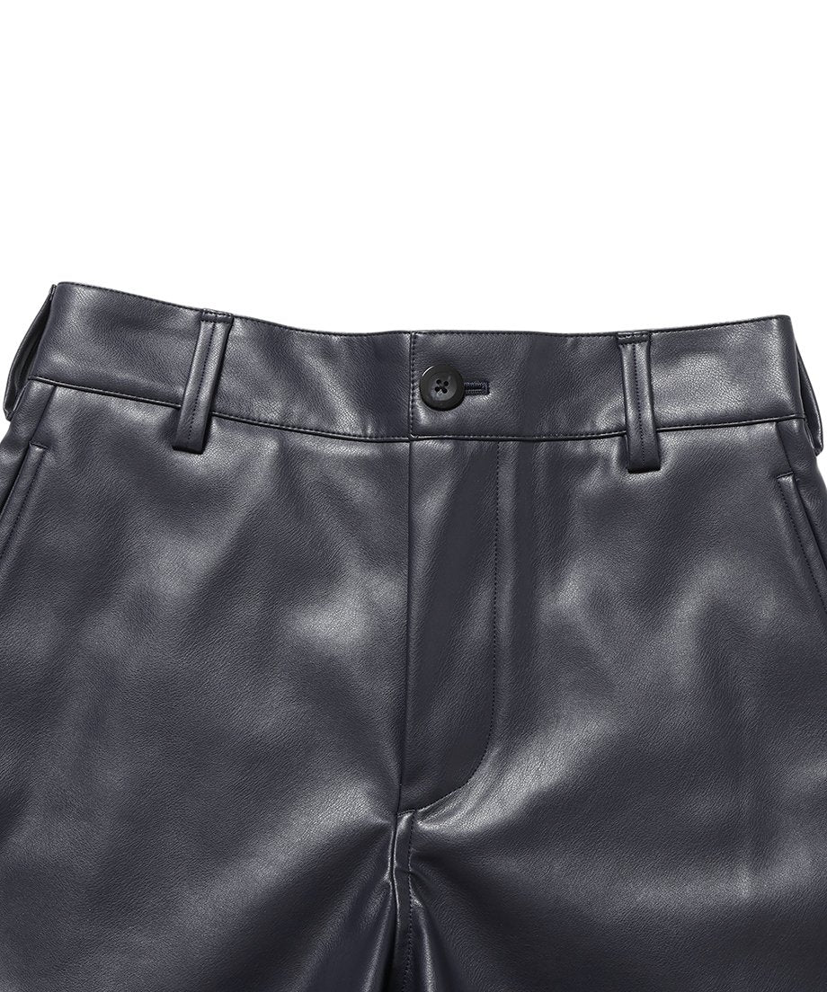 vegan leather short pants_23