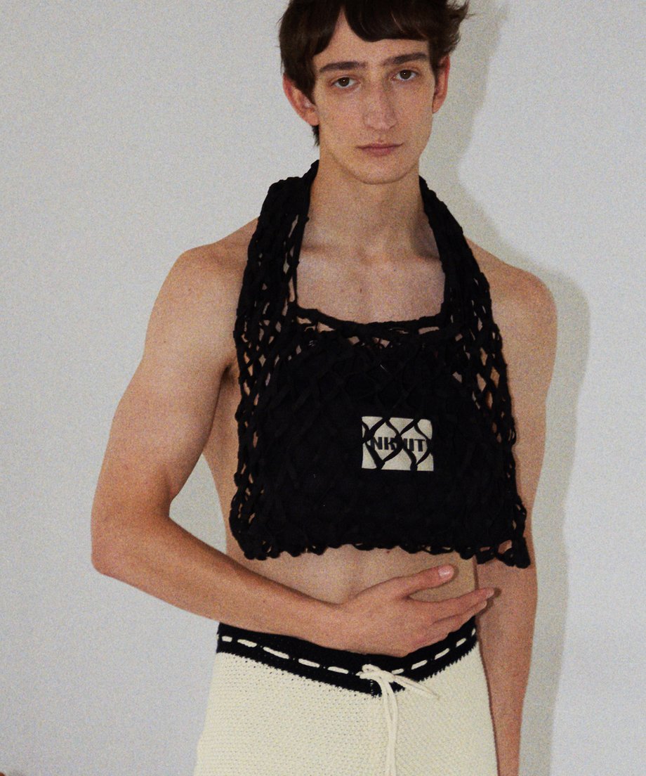 suede macrame bag 【large】_1