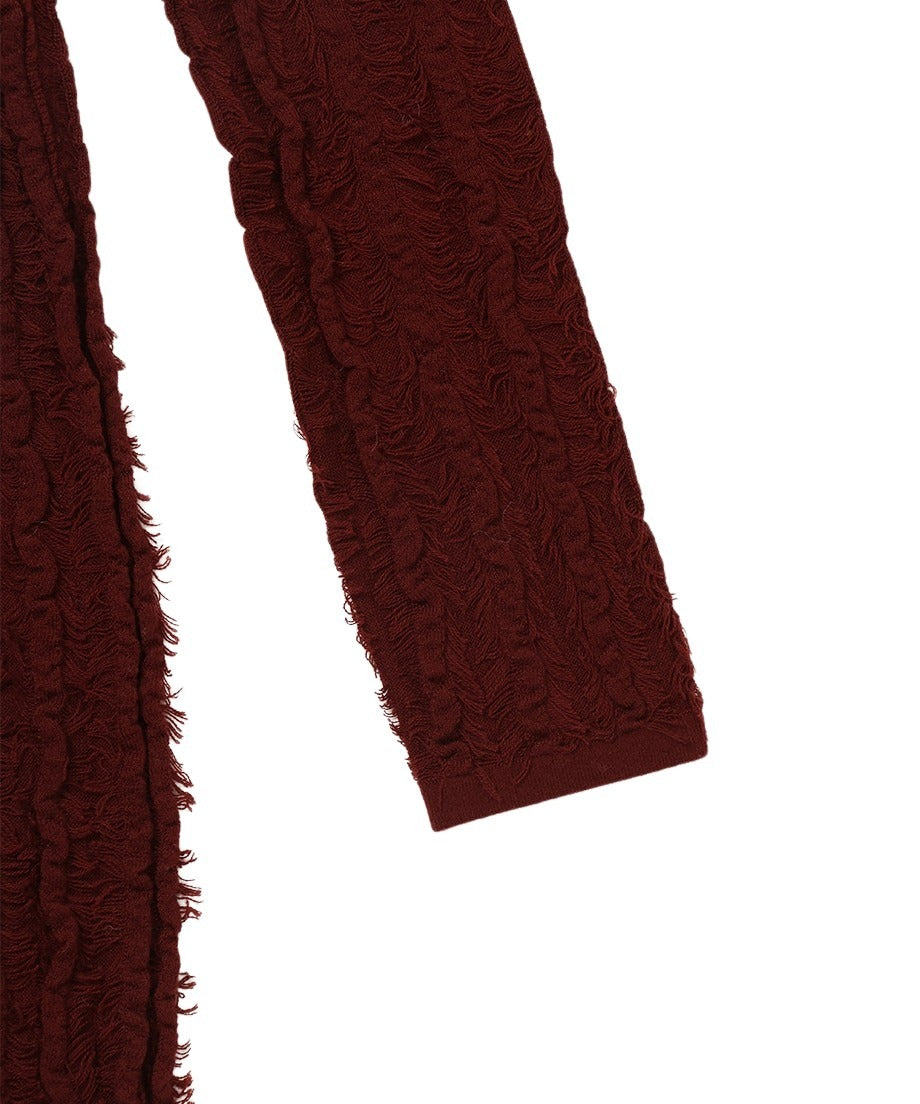 fringe long KNIT shirt_12
