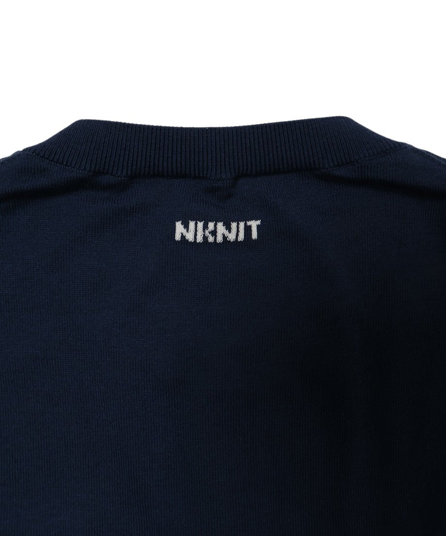 silk cotton crew neck KNIT T-shirt_17