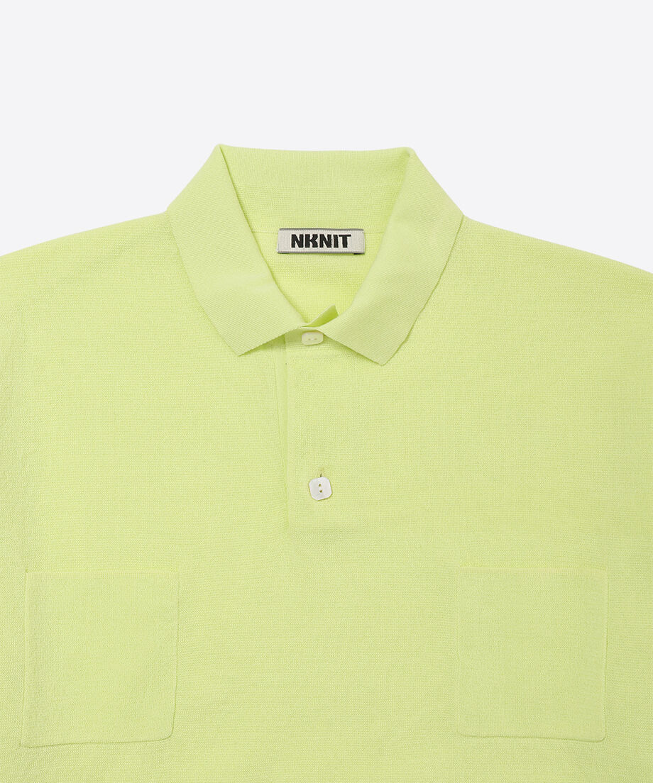 high gauge cotton mix knit polo shirt_7