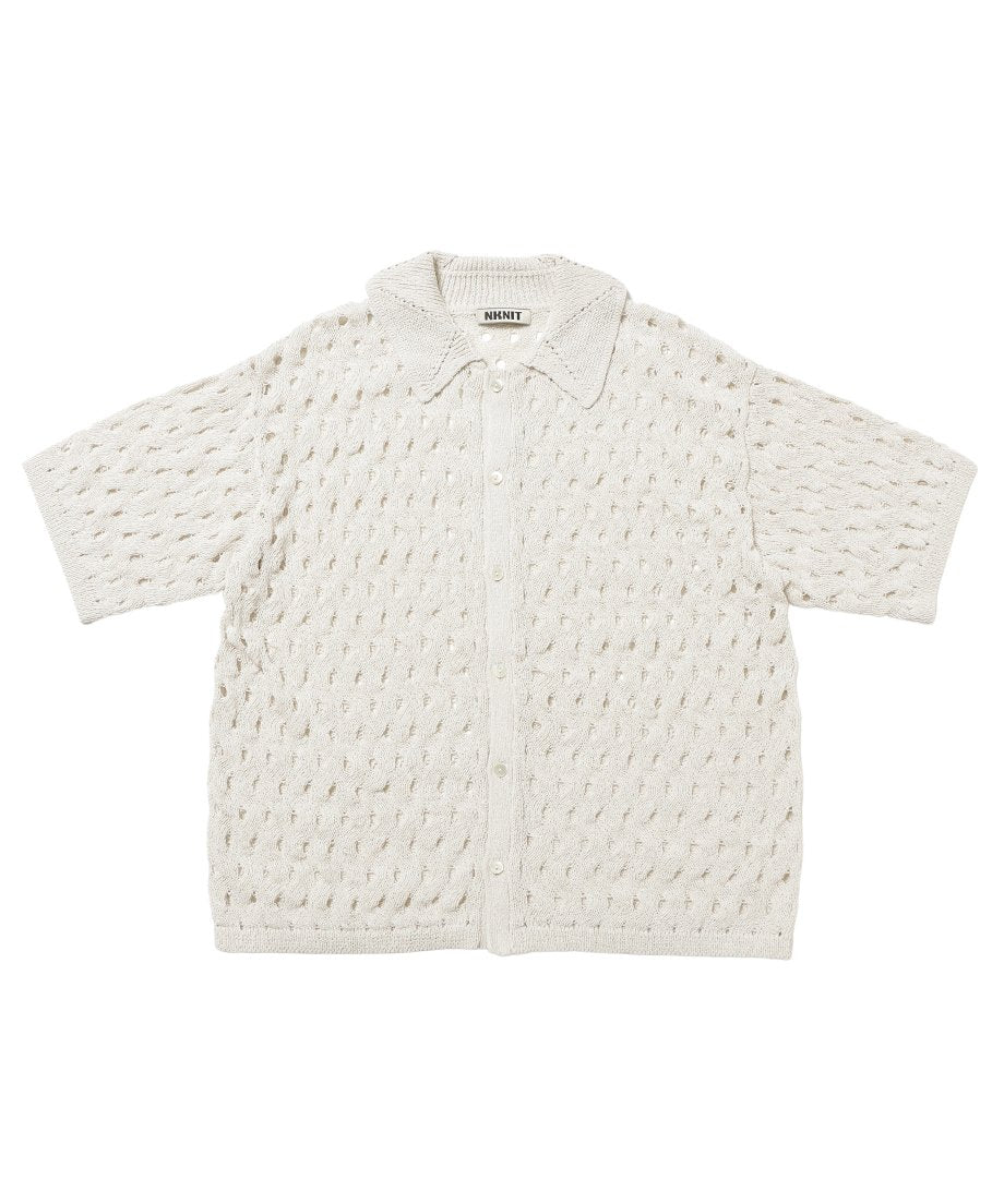 wave pattern KNIT shirt_7