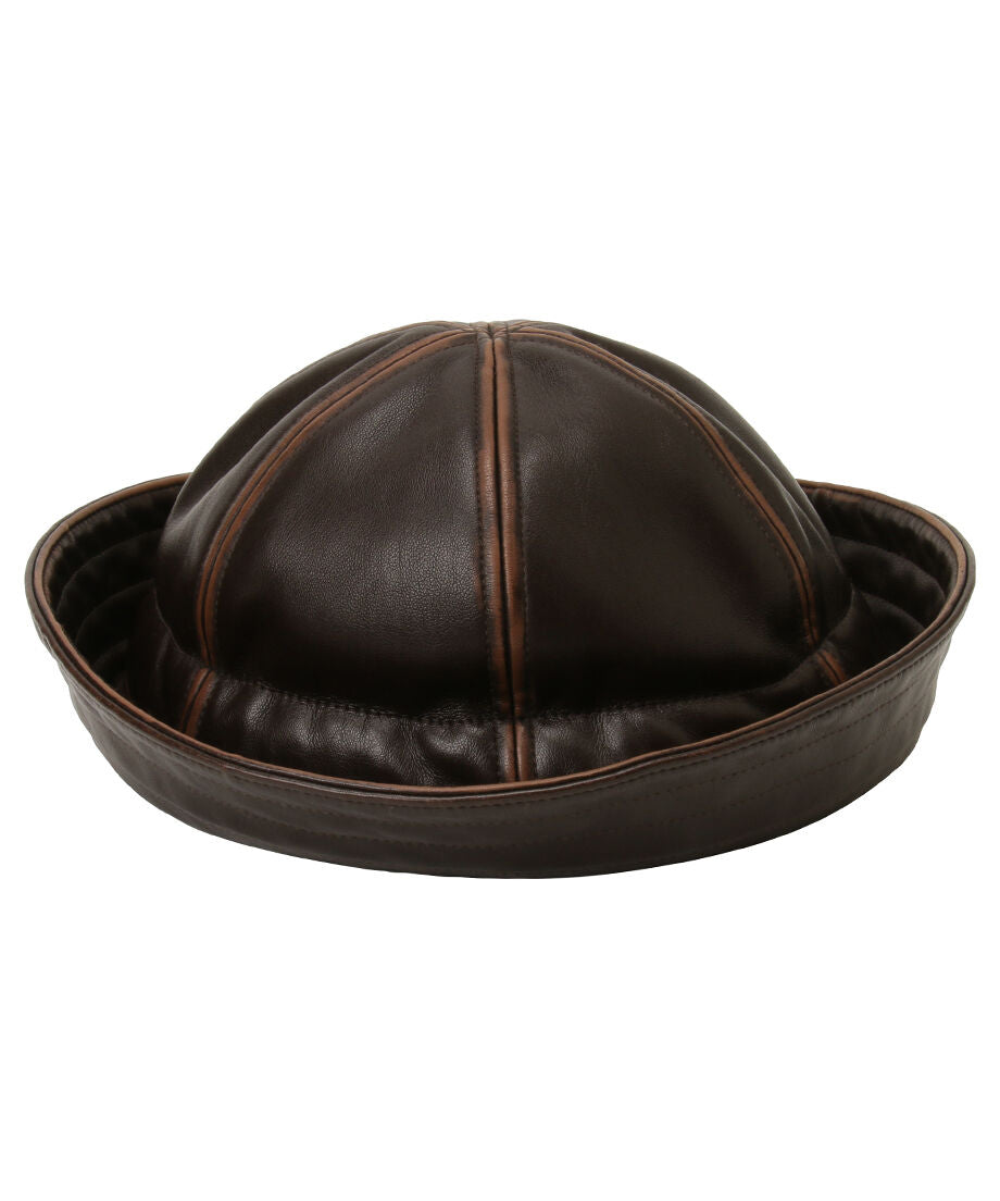 vegan leather sailor hat_5