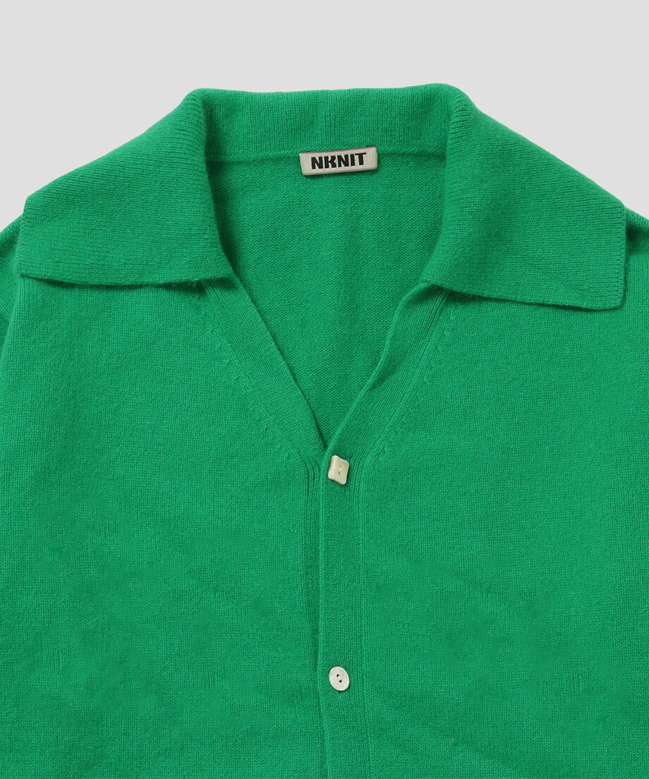 raccoon mix collar KNIT cardigan_4
