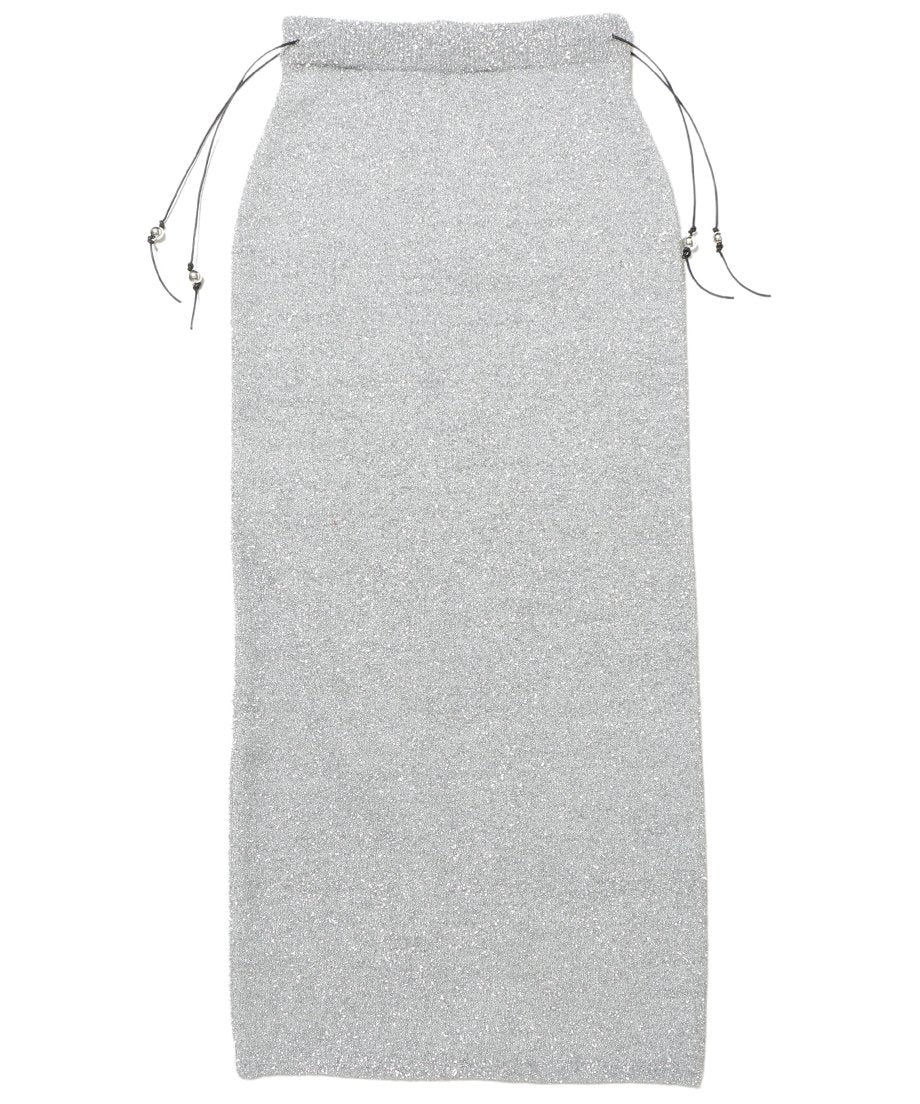 dry shaggy KNIT long skirt_7