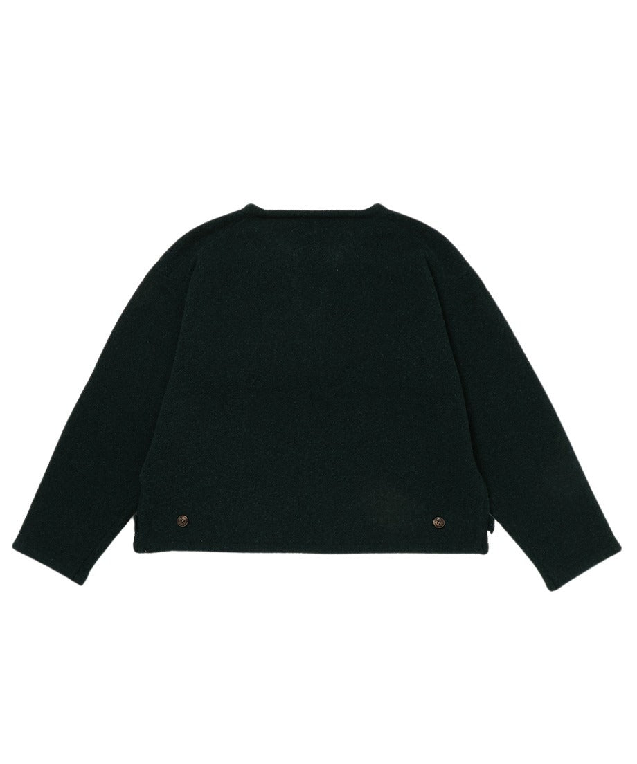 V-neck bouclé KNIT_12