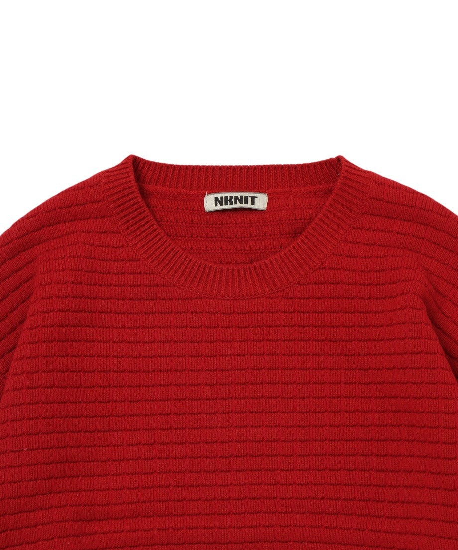 waffle KNIT 2way dress_13