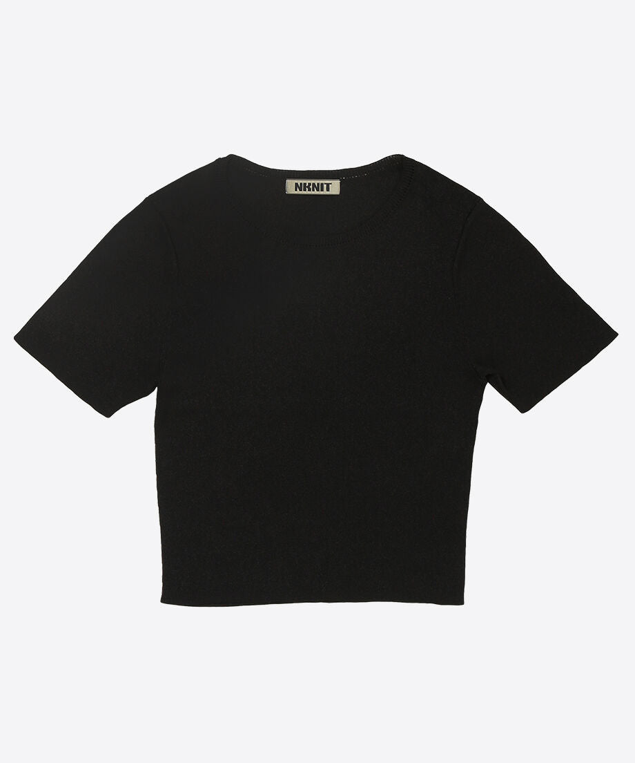 paper mix mini knit T-shirt_2