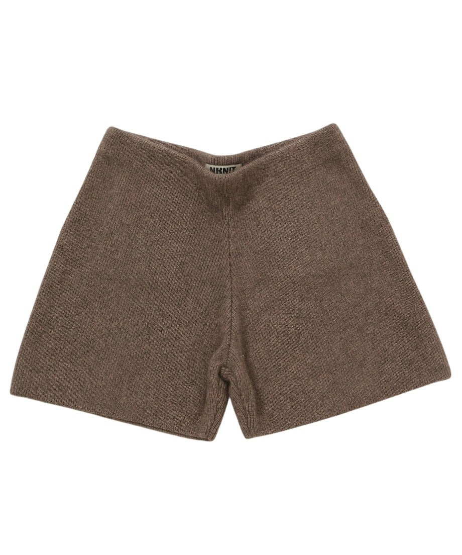 raccoon mix KNIT short pants_2