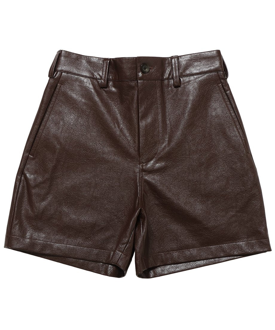 vegan leather short pants_6