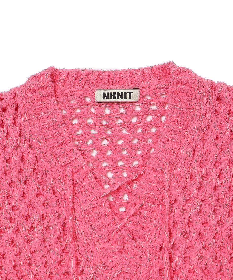 mix color lace up KNIT_15
