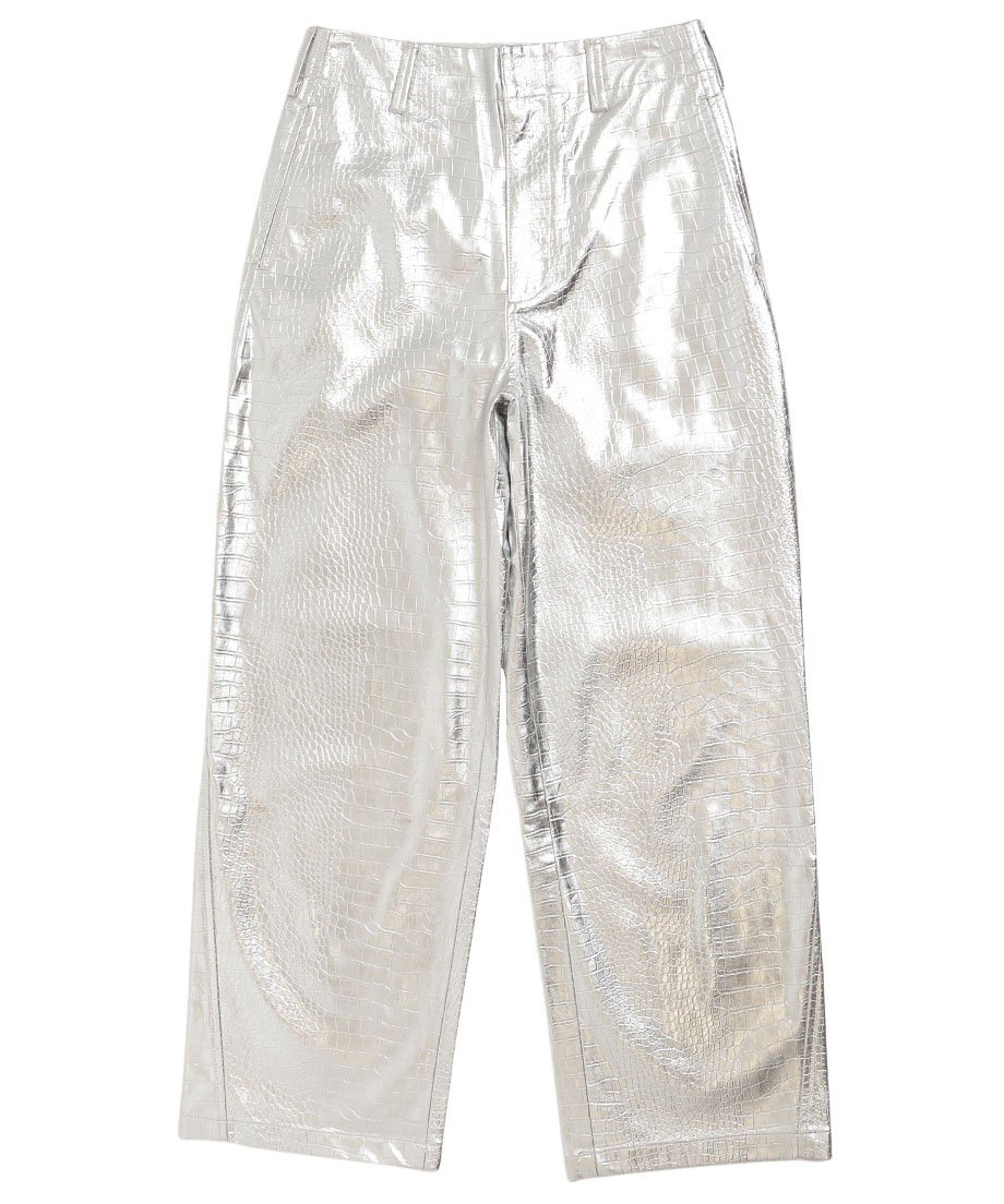 vegan leather wide pants_7