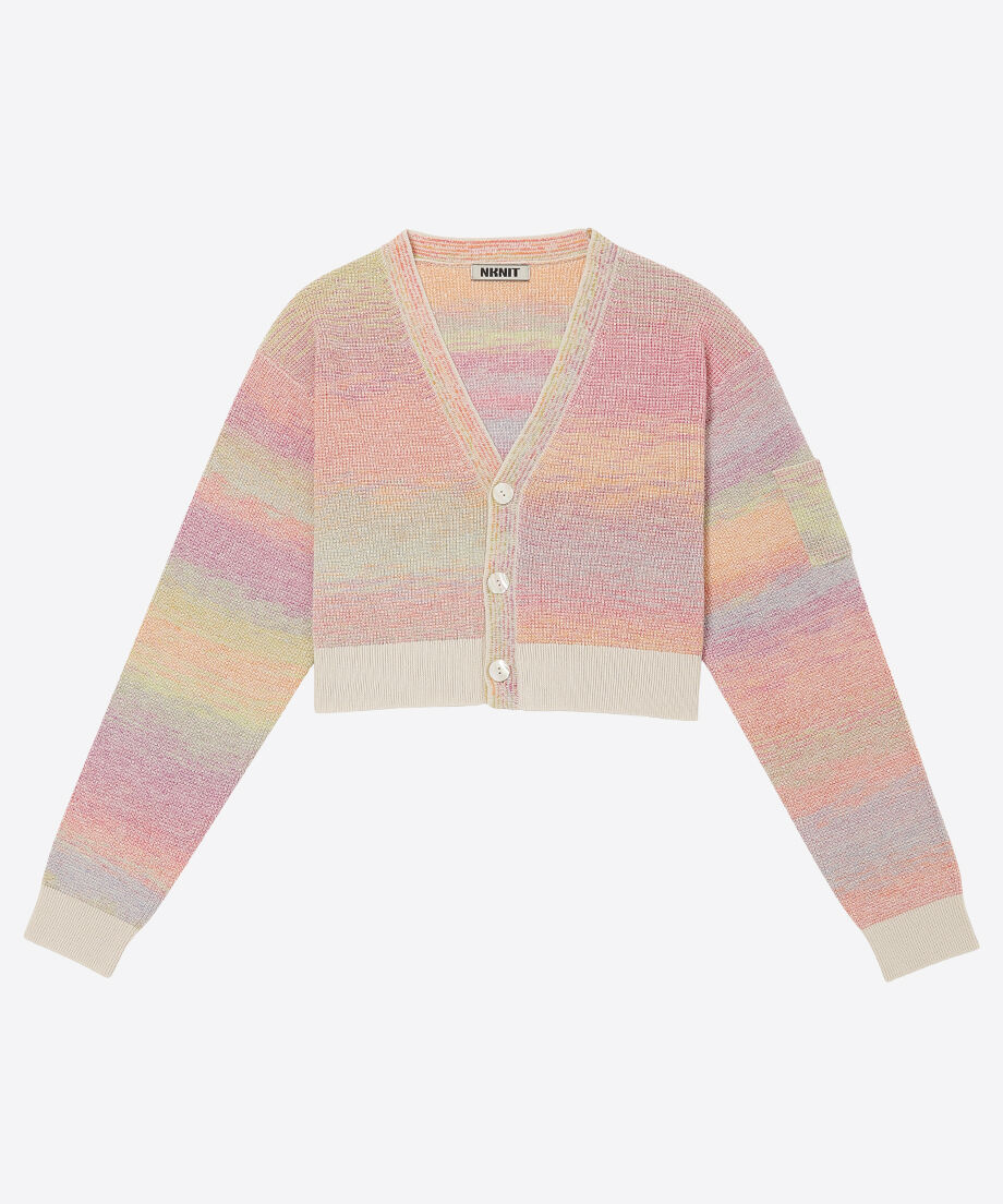 cotton mix sleeve pocket knit cardigan_3
