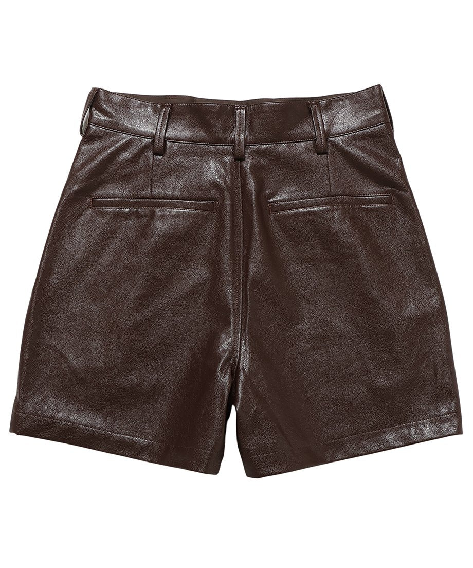 vegan leather short pants_15