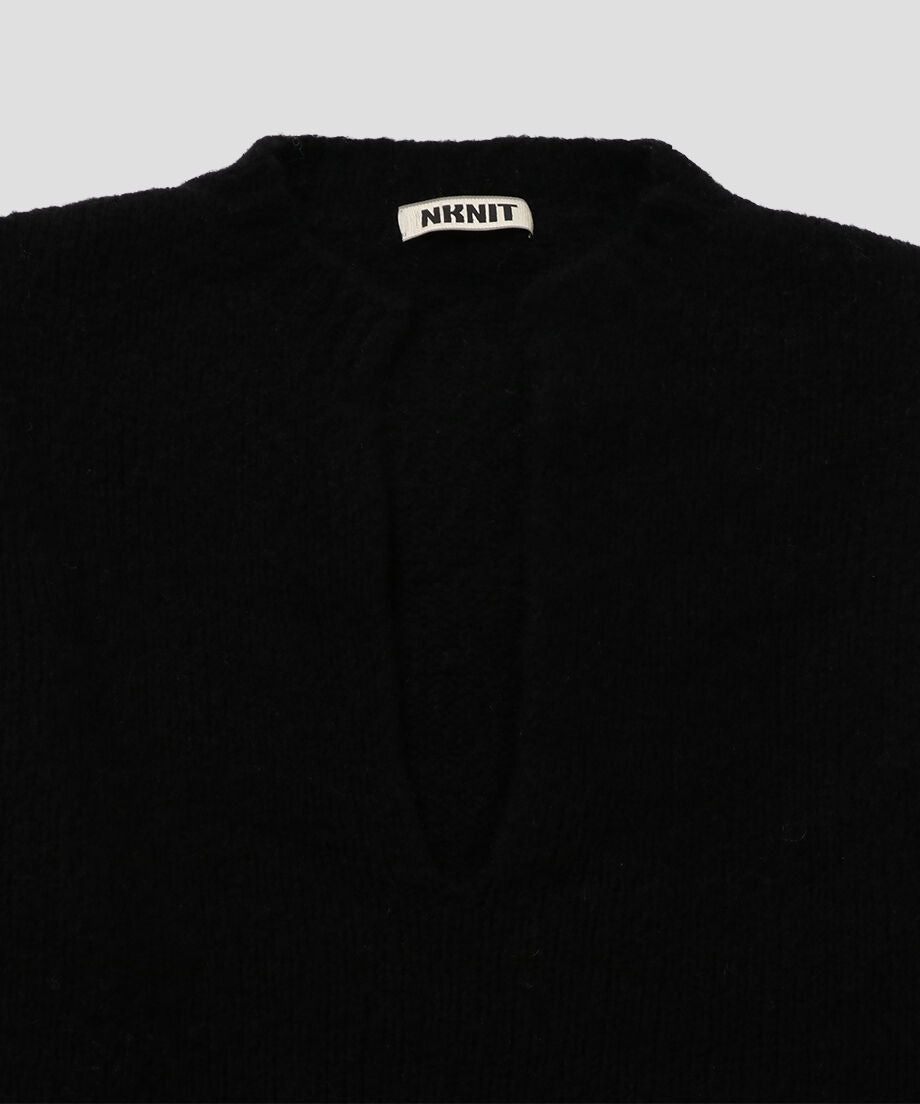 cashmere mix soft V-neck KNIT_11