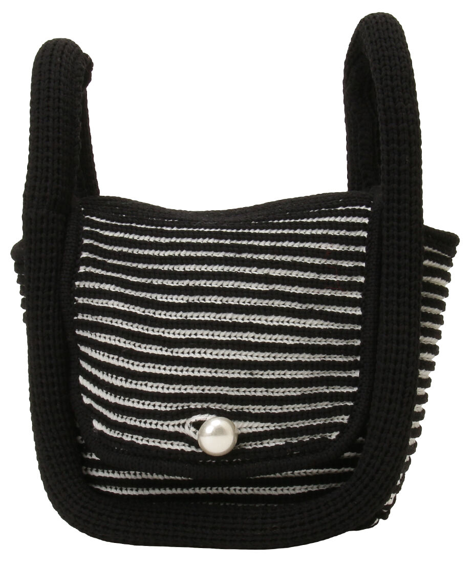 sponge striped hand bag_4