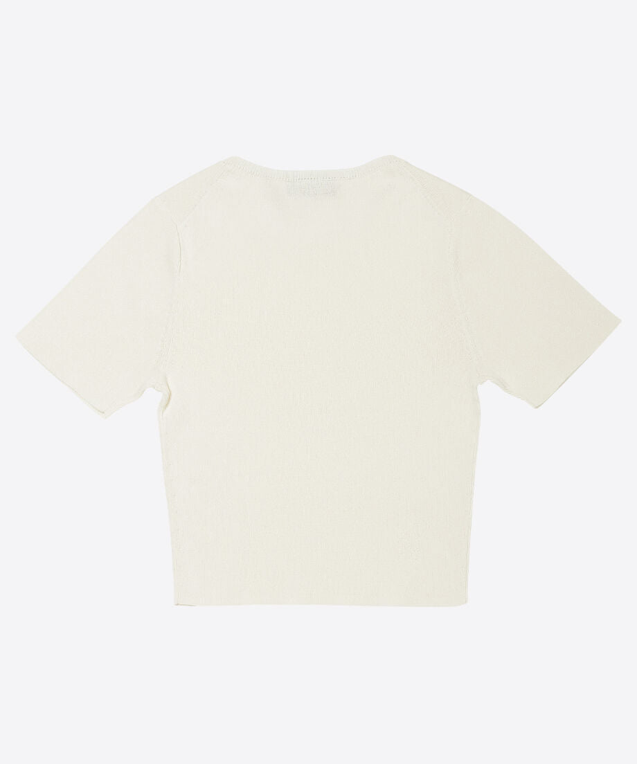paper mix mini knit T-shirt_10