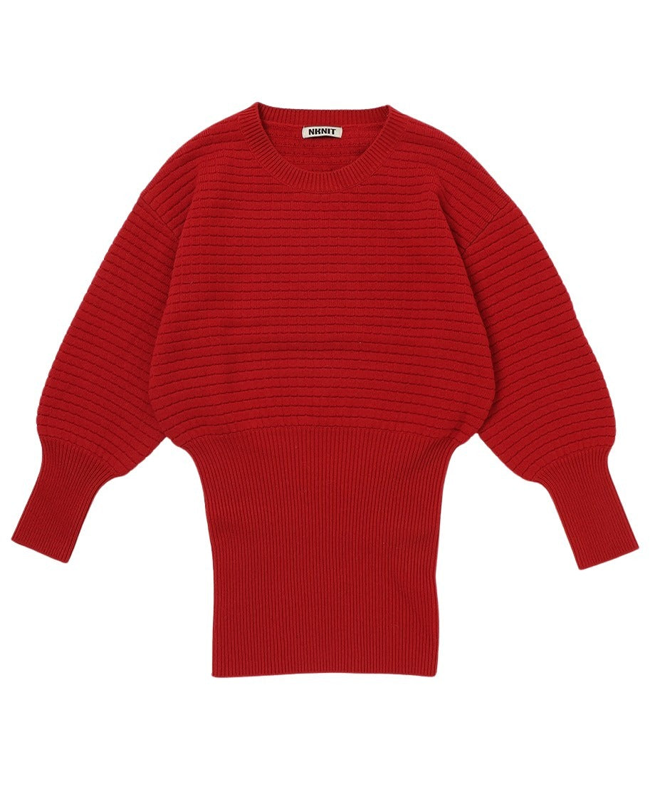 waffle KNIT 2way dress_4