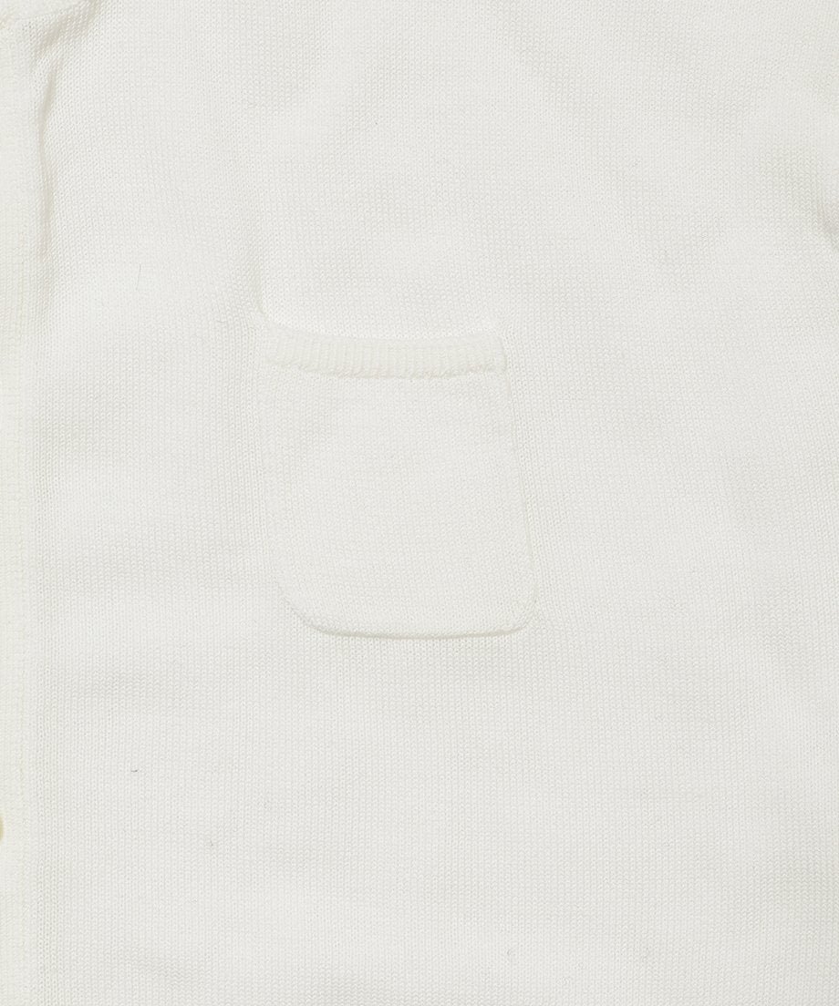 silk cotton crew neck KNIT cardigan_10