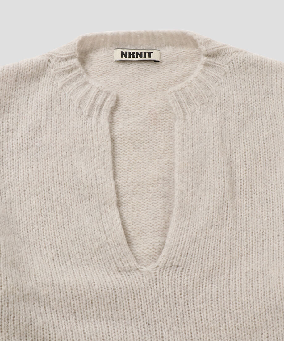 cashmere mix soft V-neck KNIT_5