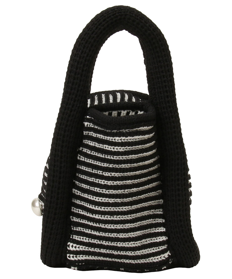 sponge striped hand bag_7