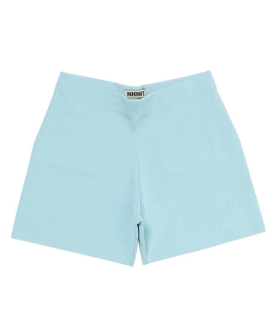 silk cotton fit KNIT shorts_4