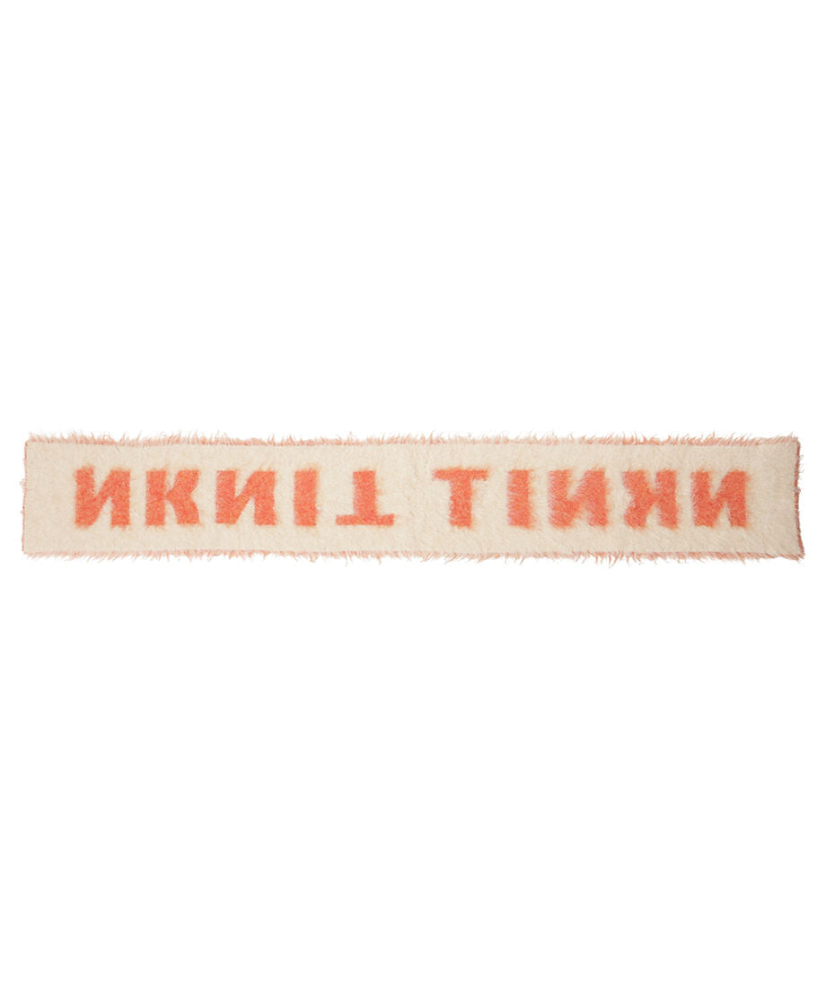 shaggy logo KNIT long scarf_15