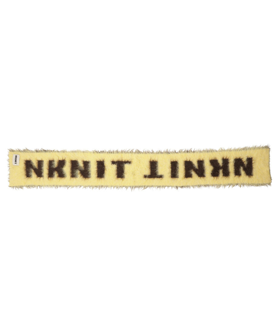 shaggy logo KNIT long scarf_11