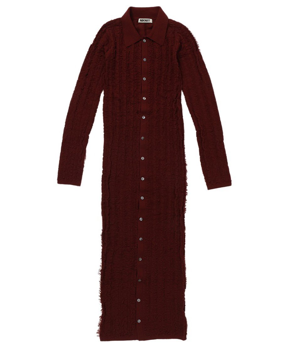 fringe long KNIT shirt_4