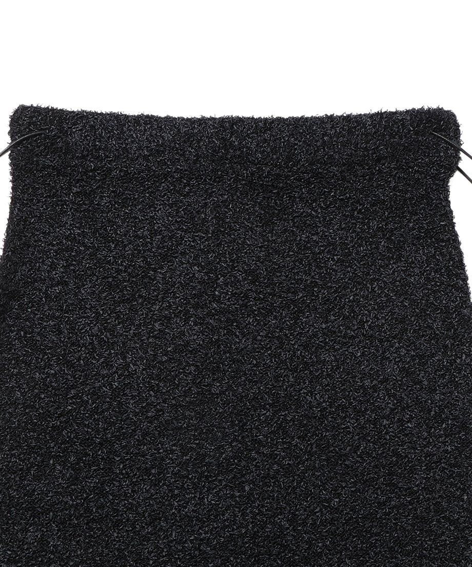 dry shaggy KNIT long skirt_8