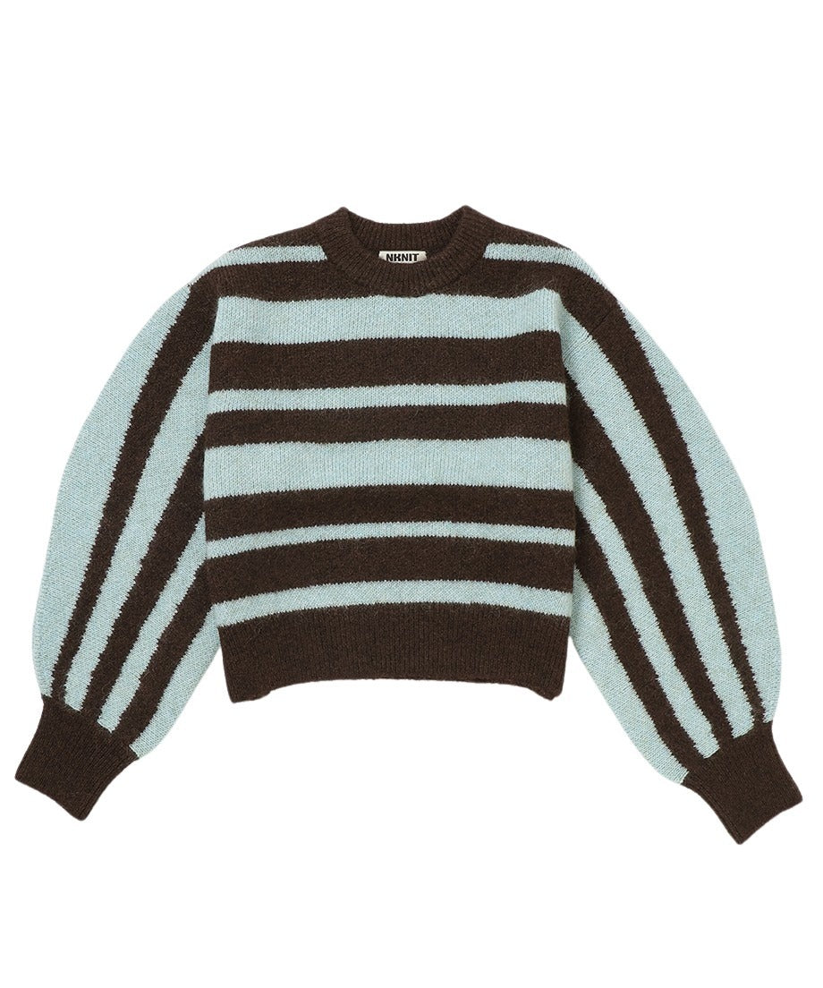 volume sleeve pull over KNIT_6