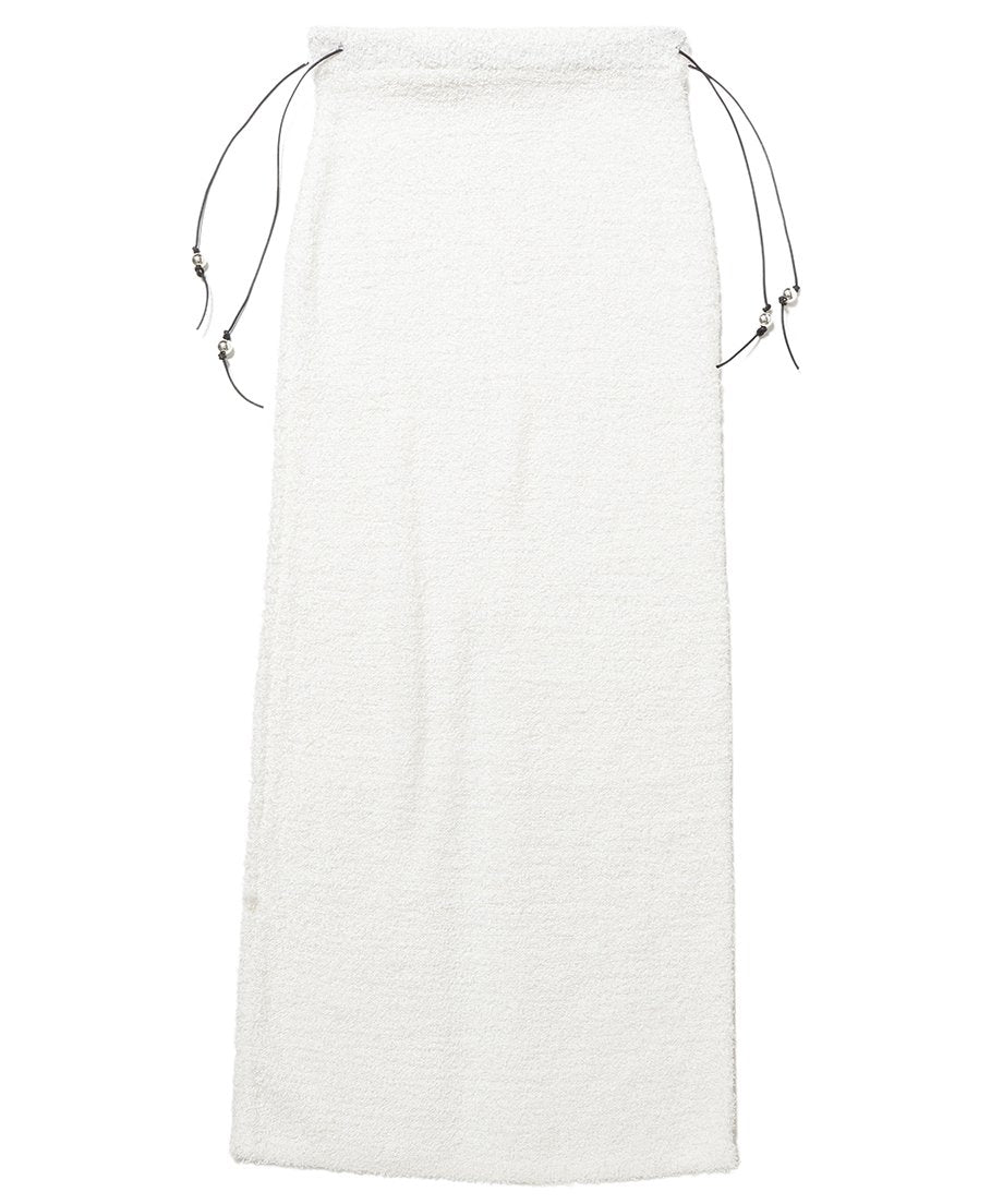 dry shaggy KNIT long skirt_6