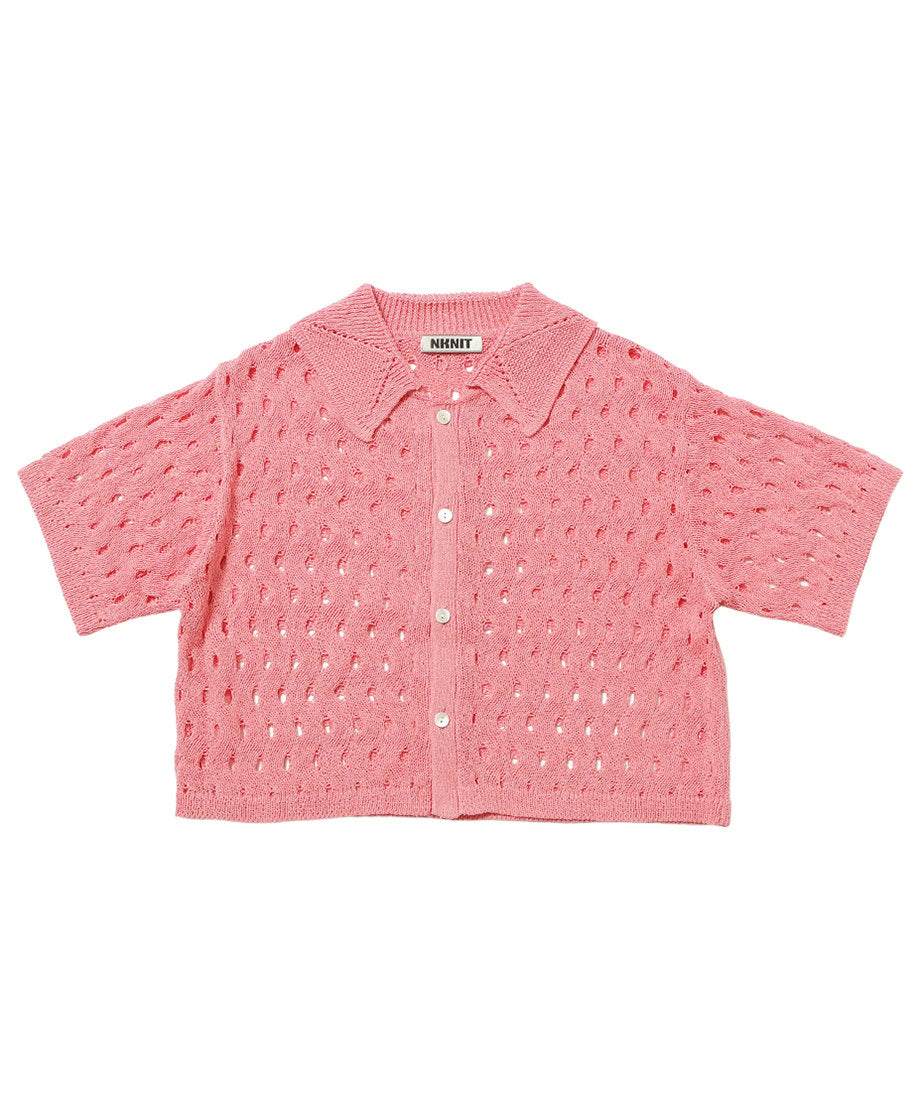 wave pattern KNIT shirt_5
