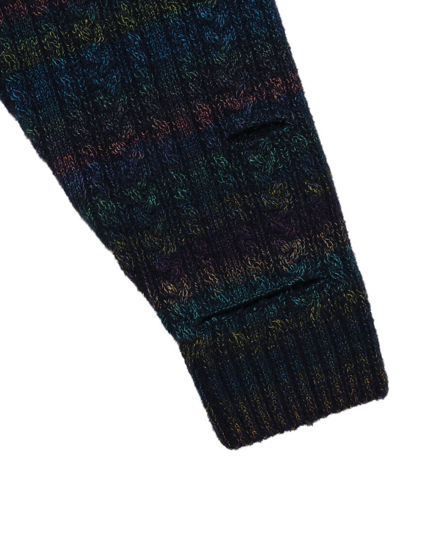 mix color cable KNIT_5