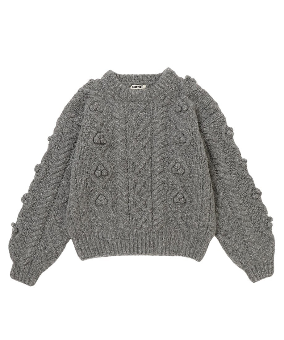bubble cable hand KNIT_5