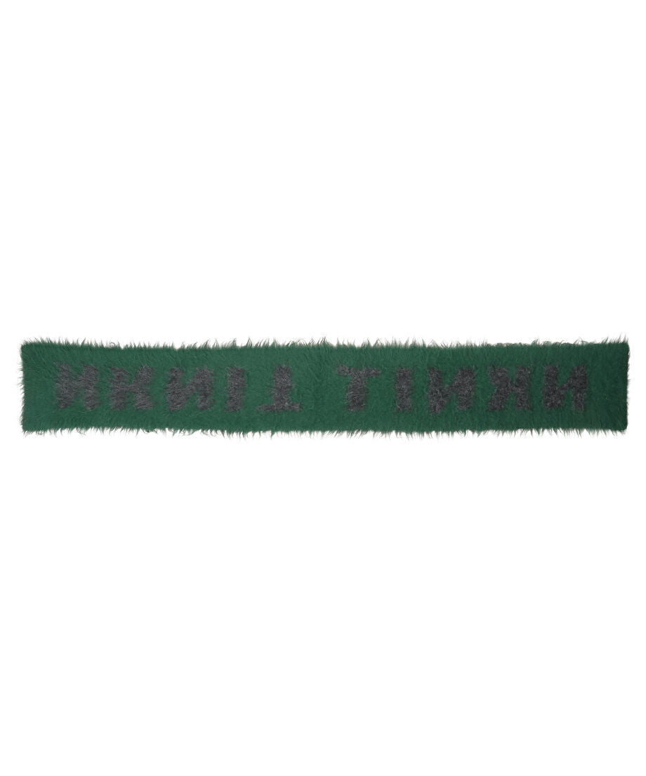 shaggy logo KNIT long scarf_9