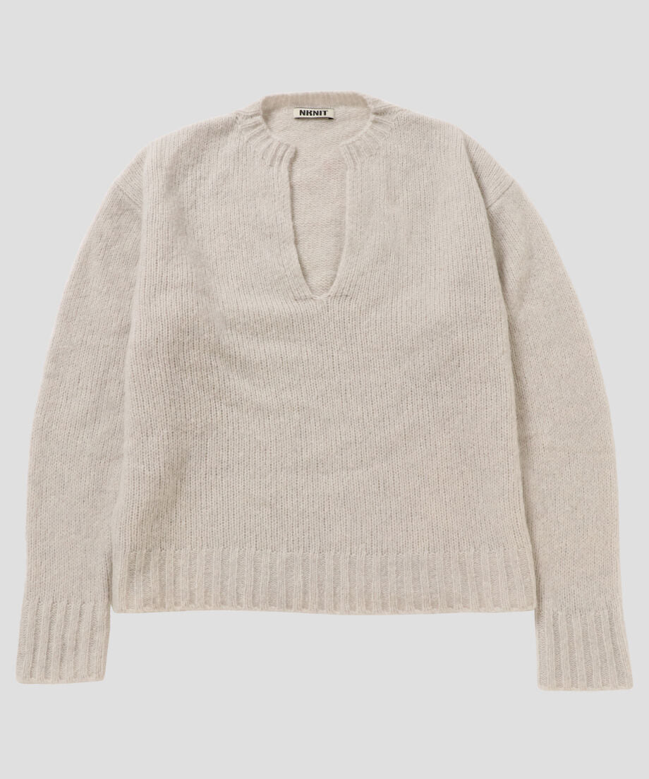 cashmere mix soft V-neck KNIT_2