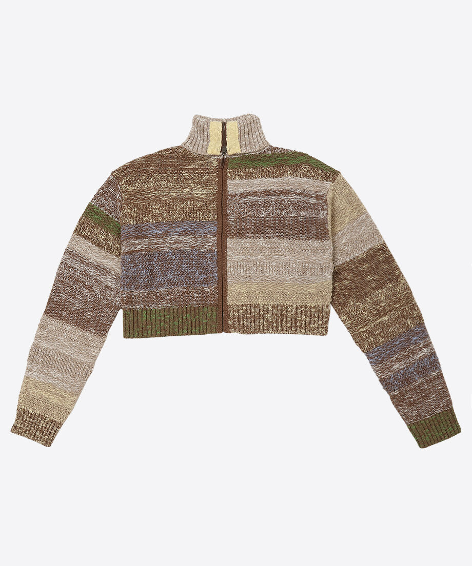 mix color high neck zip knit_10