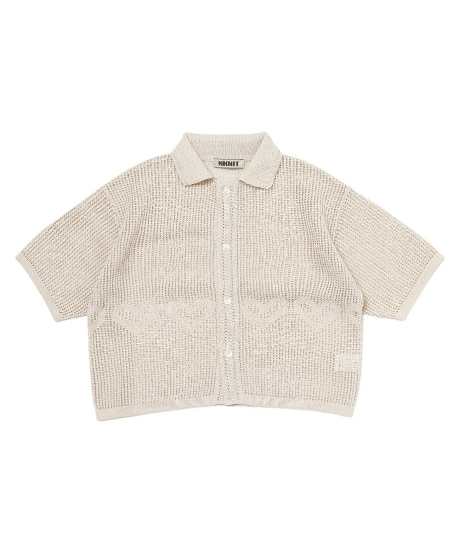 mesh ♡KNIT shirt_2