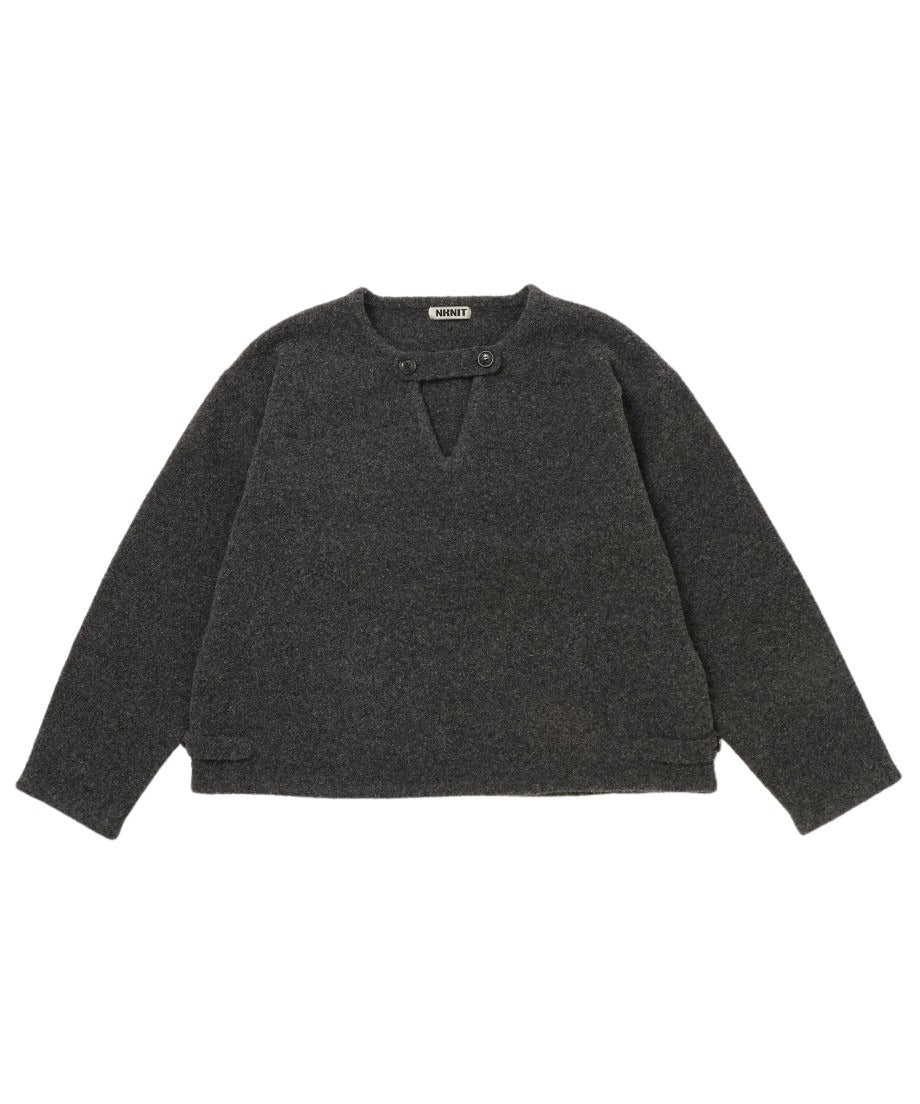 V-neck bouclé KNIT_3