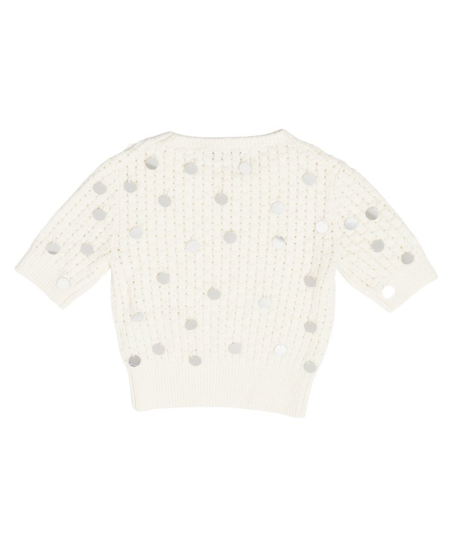 sequins bouclé KNIT mini tops_7