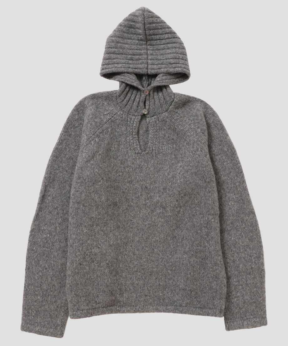 camel mix hooded KNIT_7